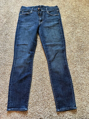 Mother The Looker Crop Straight Leg Jeans Waist 28